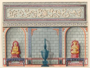 Ontwerp voor de entreehal, de oostmuur, het Koninklijk Paviljoen door Unknown